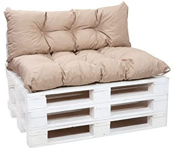 Setgarden® Set de coussins pour palettes, coussins pour meubles de jardin en palettes, coussins de dos et d’assise pour l’extérieur, coussins de jardin disponibles en plusieurs couleurs et tailles