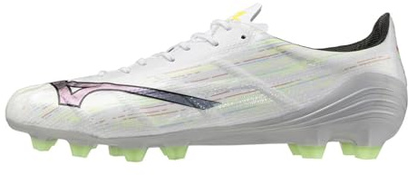 Mizuno fotbollsskor för män, Vit silver Iri svart, 44.5 EU
