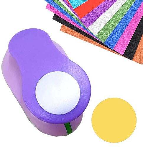 Stanzer 50mm Papierstanzer Motivstanzer Rund Papier Ausstanzer Stanzer Kreis Motivlocher Stanzer Set Ausstanzer Motiv-Locher für Geschenkanhänger, Basteln, Scrapbooking, Fotos, Grußkarten (Rund 50mm)