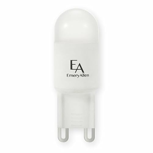 EmeryAllen G9 Base, 5.0Watt (60W Equivalent) Dimmable, DTW (Dim to Warm) LED Light Bulb | 120V - 450 Lumens | 2700K | 1 Pcs