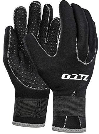 ZCCO 3mm Neoprenanzug Handschuhe Thermohandschuhe Männer Herren Anti-Rutsch-Handschuhe für Frauen Schwarz (3mm, S)