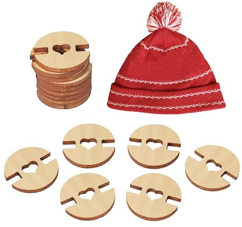 60 Bottoni Pon Pon per Cappelli, Bottoni Legno Fatti Mano Bottoni Amore Rimovibili Artigianali Pelliccia Sintetica Supporto Chiusura Pon Pon Accessori Abbigliamento Cucito per Berretti