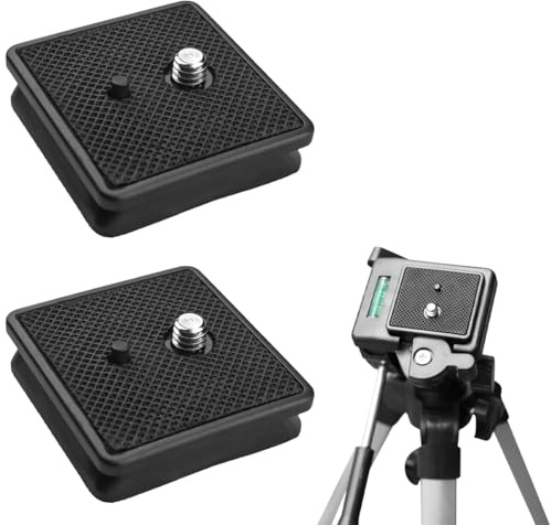 XPEX 2 Pezzi Piastra A Sgancio Rapido Per La Maggior Parte Dei Treppiedi, Piastra A Sgancio Rapido Per Fotocamera, Realizzato In Plastica Di Alta Qualità, Per Più Modelli