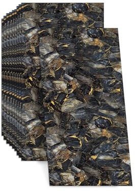 Lot de 10 panneaux muraux autocollants - Aspect marbre - 60 x 30 cm - En PVC - Pour cuisine, salle de bain, salle de bain - Étanche et résistant à l'huile - Pour cuisine, salle de bain, salon (type A)