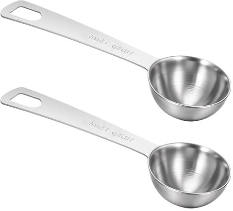 2 cucchiaini di misurazione cucchiai da tavola in metallo cucchiaio di misurazione in acciaio inossidabile cucchiaio da tavola cucchiaio singolo cucchiaino piccolo gadget da cucina per cucinare