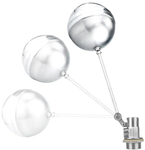 Uozonit Valvola a galleggiante per serbatoio 'acqua, a prova di perdite, regolabile, parti automatiche in acciaio, per irrigazione da giardino, pollo, piscina, stagno, riso, vaporizzatore