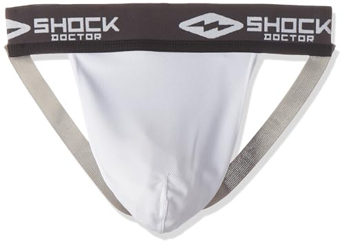 Shock Doctor Herren Supporter ohne Tasche, Jungen Herren, weiß, Adult - X-Large