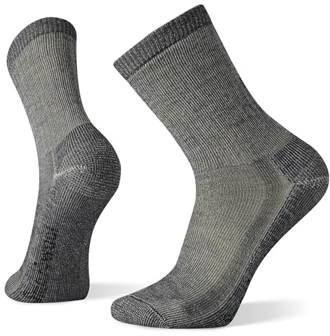 Smartwool Mens Hike Classic Edition Full Cushion Crew Hiking Socks, Medium Gray, M UK