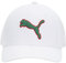 PUMA Unisex-Erwachsene Evercat Dillon Stretch Fit Cap Baseballkappe, Weiß/Grün, L/XL