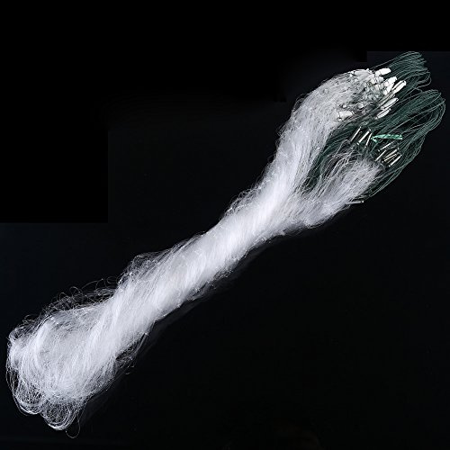 Rete da Pesca in Nylon da 1 m x 20 m con monofilamento Galleggiante per Trappola per Pesci,Pilipane Rete da Pesca Fatta a Mano, con Attrezzatura a Rete Piccola(3 Fingers)