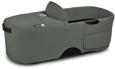 Bugaboo Dragonfly Bassinet, Carrycot with Aerated Mattress and Apron, One Hand Easy Fold with Pram in Any Position, Compatible Dragonfly City Stroller, Forest Green