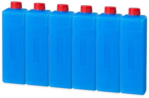 Kyzuzia Packs de Glace réutilisables de 6pcs pour Les glacières, 200 ML Chacune,Blocs Réfrigérants pour Le Déjeuner, Sac de Congélation Réutilisables pour Glacière Sac Isotherme
