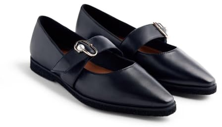 GIOSEPPO Bailarina de Piel Modelo ARVESON Color Negro, Talla 38