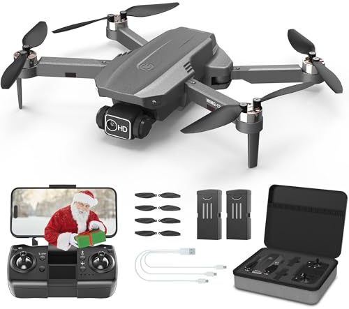 Wipkviey Drone with Camera 4K Professional for Adults, Foldable RC Quadcopter for Beginners, GPS Drones with Brushless Motor, 5G WiFi Transmission,Follow Me, Toys Birthday Present