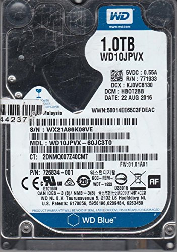 WD10JPVX 60jc3t0, DCM hbot2bb, Western Digital 1TB SATA 2.5 Hard Drive
