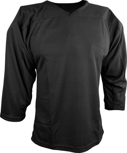 Sports Unlimited Adult Hockey Jersey, Practice Hockey Jerseys for Men and Women Black