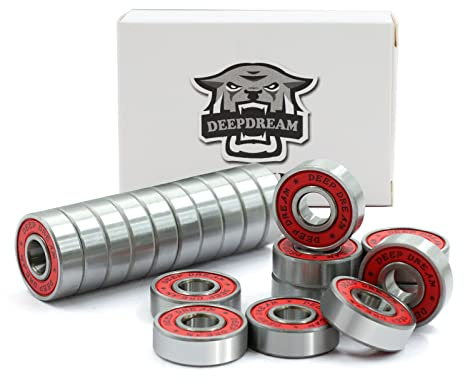Premium 20Pcs 608rs Bearings Skateboard Bearings Longboard Bearings (8x22x7mm) for Skate Double Rubber Sealed Deep Groove