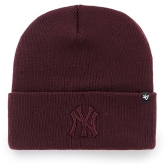 '47 MLB New York Yankees NY N.Y. Haymaker Cuff Knit Mütze Wollmütze Maroon
