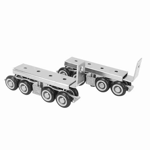 1 Paire 8 Roues Rouleaux de Porte Roulements Silencieux Quincaillerie Roues Suspendues Roue de Rail Silencieuse pour Tenir la Porte Coulissante