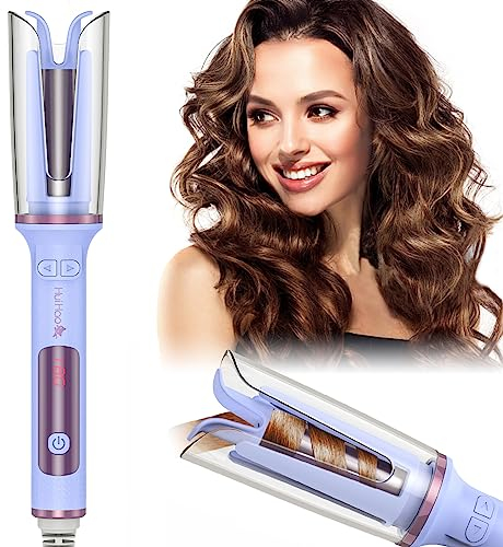 HOMELYLIFE Automatic Hair Curler, Curling Iron with 360° Rotating, Adjustable Temperature Curling Wand, Fast Heating Ceramic Barrel, Dual Voltage Hair Curlers for Long Short Hair, Gifts for Women