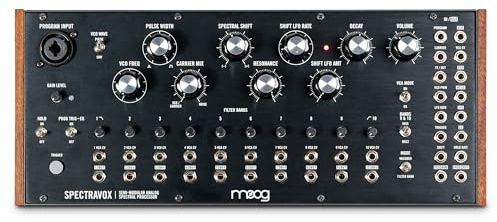 MOOG Spectravox Semi-Modular Analog Spectral Processor | CV Filter Bank/Vocoder, Voltage-Controlled Oscillator, Headphone Out and 3.5mm Patch Bay