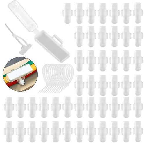 50pcs Kabeletiketten Kabel Beschriftung mit einem Kabelbinder Wasserdicht, Staubdicht, Säure, Korrosionsbeständig, Transparent Kabeletiketten zum Beschriften für Drähte, Kabel-3010, kann 30*9mm Papier