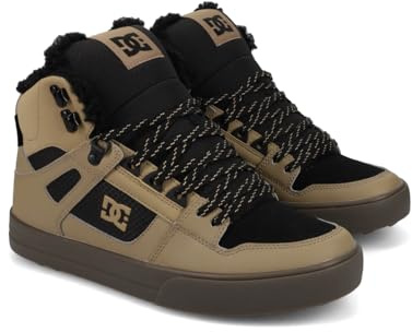 DC Scarpe da skateboard da uomo, modello Pure High-top WC Wnt invernale, Colore: nero chiaro., 43 EU