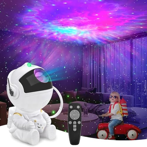 ENOKIK Astronaut Galaxy Star Projector, Starry Night Light with Remote Control, 360° Adjustable for Christmas, Birthdays, Valentine's Day