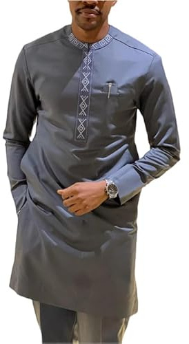 Namufeitrade Tradizionale Abbigliamento Africano da Uomo Uomo Dashiki Camicia + Pantaloni 2 Pezzi per Il Matrimonio e Vestito Partito