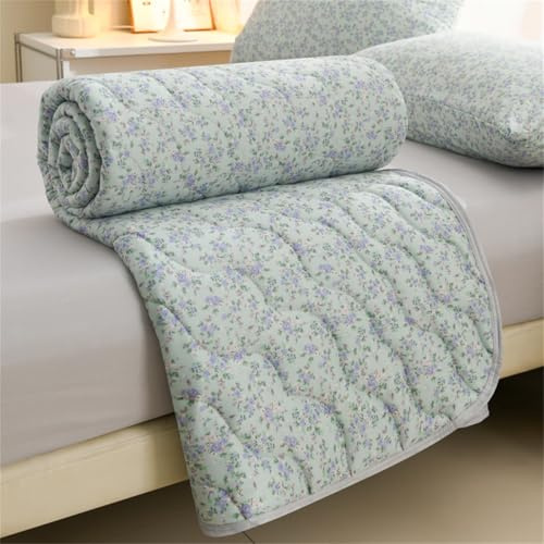 Odot Coverless Duvet Single Bedspreads Quilted 180x200cm, 4.5 Tog Lightweight Cosy Bed Duvet Double | Bedding Throw for All Seasons Summer Comforter -Florals