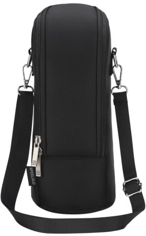 Bolso de Lente 12x29cm, Bolso de Lente con Correa de Hombro para Lente DSLR | abertura ancha, impermeable, acolchado de 15 mm, amortiguación, resistencia a los arañazos, peso ligero, cremallera doble