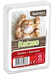 ASS Altenburger 22572086 - Quartett Katzen, Kartenspiel, Sortiert, Medium