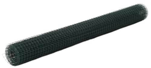 vidaXL Maschendraht 10x1,5m Grün Gitterzaun Wildzaun Schweißgitter Gartenzaun