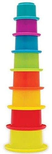 PETERKIN | Play & Learn – STACKY – multicoloured stacking cups | Stack, scoop and pour! | Pre-school Toys | Sand & Water Toys | Ages 12m+