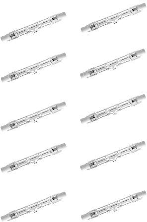 Candelastika 10 stycken R7s 400 W 118 mm 827 220–240 V 8600 lumen varm vit dimbar – halogenlampa – halogenstång