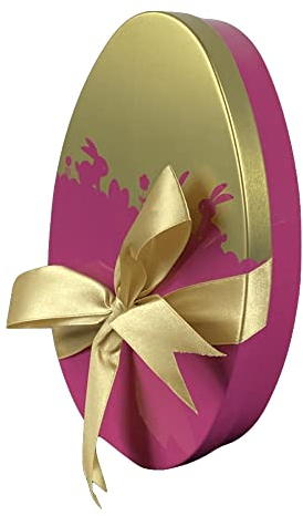 MediMuc Osterei Pink - Präsentdose, Geschenkdose, Osterdose, Sammlerdose - Maße: Länge x Breite x Höhe: 19,3 x 13,6 x 3,5cm