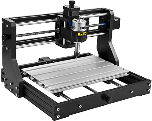 VEVOR 2500 mW CNC 3018 DIY Graviermaschine Pro 300x180x45mm Engraving Machine 3 Achse Mini Lasergravierer mit GRBL Steuerkarte und Offline Controller