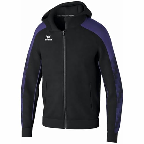 erima Chaqueta de entrenamiento con capucha EVO STAR (1032407) Unisex niños, negro/ultra violet, 152