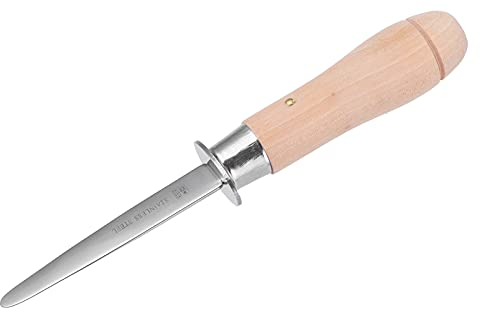 Yosoo Health Gear Oyster Knife with Wood Handle, Stainless Steel Clam Knife Oyster Shucking Opener Seafood Scallop Shucking Clam Shell Opener Tool