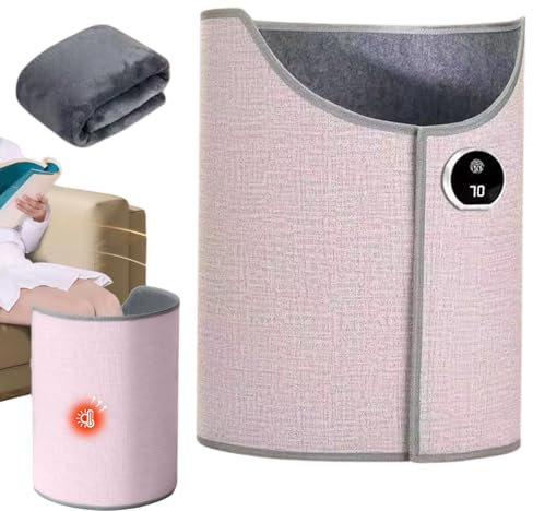 Under Desk Leg Heater - Folding Electric Heating Foot and Leg Warmer - Electric Leg Warmer Under Desk - Portable Space Heater for and Home