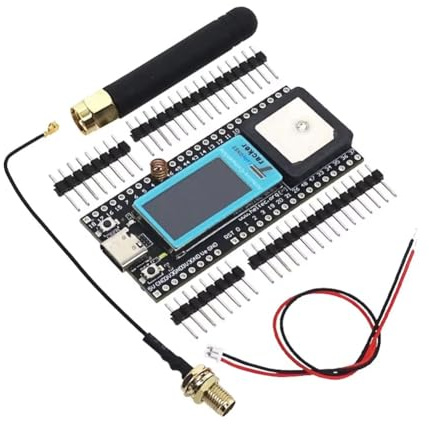 Buerjia Lora Wireless Tracker LoRa Meshtastic Asset Tracker SX1262 Wi-Fi Bluetooth GPS Tracker 863-928MHZ for Bike Car