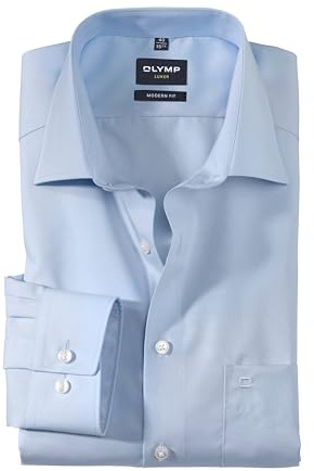 Olymp Modern Fit New Kent Collar Shirt Long Sleeve M - blue -