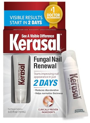 Kerasal Fungal Nail Renewal Treatment 10ml, Restores The Healthy Appearance of Nails Discolored or Damaged by Nail Fungus or Psoriasis.