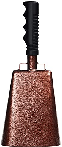 Belle Vous Cloche Vache en Métal avec Poignée - 27,5 cm - Instrument de Percussion Bruyant - Cloche Metallique Musicale pour Appeler et Encourager lors d’Evénements Sportifs et Matchs de Football