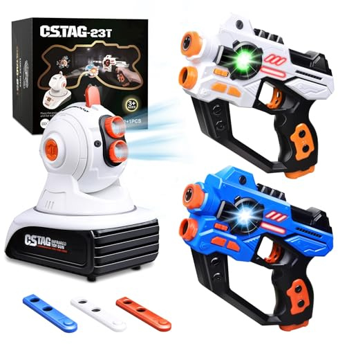 Laser Tag, 2 Lazer Tag Toy Gun of Projector with Digital LED Score Display