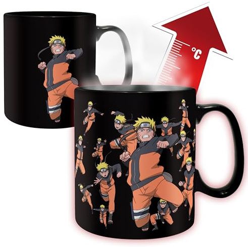 ABYSTYLE - NARUTO SHIPPUDEN - Mug HeatChange - 460 ml - Multicloning