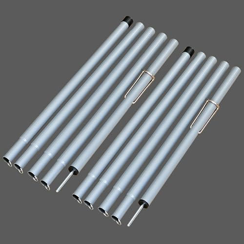HipierFx Telescopic Tarp Poles set of 2 Camping Tent Poles for Awning Sun Shade Sail Pole Adjustable Canopy Poles (Iron, 210cm)
