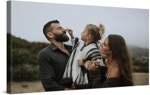 Quadro Personalizzato con Foto su Tela Canvas - Fotoquadro con Telaio in Legno - stampa orizzontale in HD da 60X120 - quadro moderno con la tua immagine per camera da letto, salone, soggiorno.