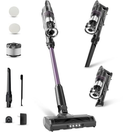 CANDY Cordless Vacuum Cleaner,45Mins Vacuum Cleaners for Home,Stick Vacuum,Strong Suction,Removeable Battery,Anti-Tangle,One Click Clean,Lightweight Handheld for Hardwood Floor Carpet Pet Hair Car