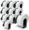 BETCKEY - 10 Rollen DK-11201 Standard-Adressetiketten Kompatibel mit Brother, 29mm x 90mm, 4000 Etiketten für Brother QL Etikettendrucker